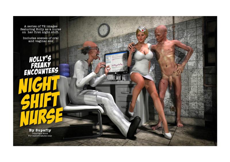 [Supafly] Holly’s Freaky Encounters – Night Shift Nurse 3D Porn Comic