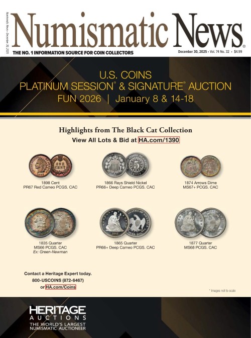 Numismatic News - Vol. 74 No. 32 December 30, 2025