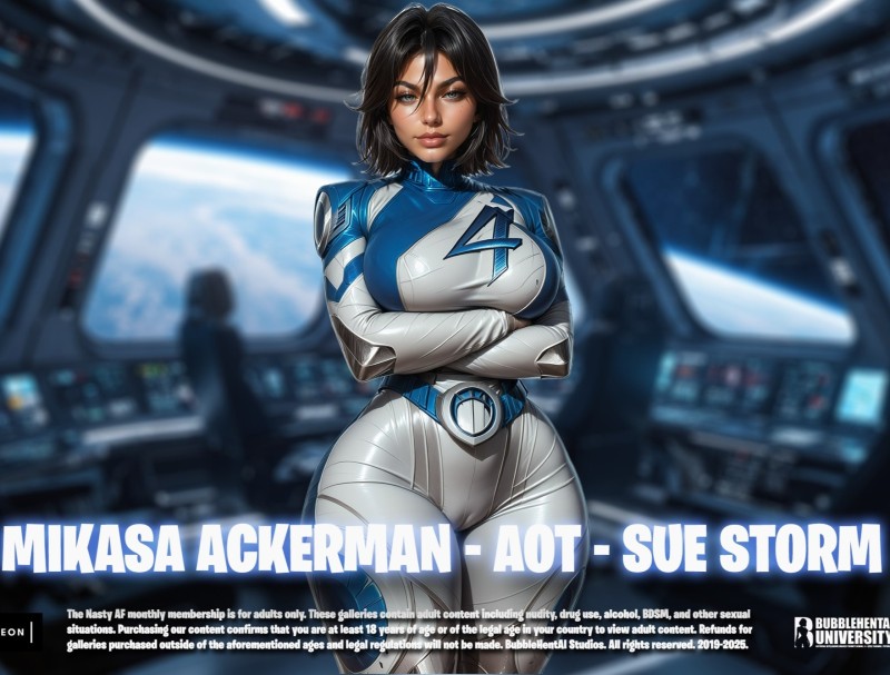[BubbleHentAI] Mikasa Ackerman - Attack on Titan - Sue Storm AI Porn