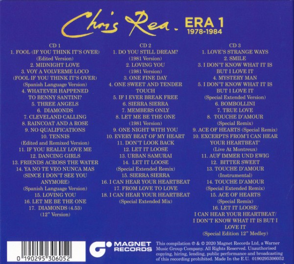Chris Rea - Era 1: As Bs & Rarities 1978-1984 (3 CD Set 2020) (Lossless + 320)