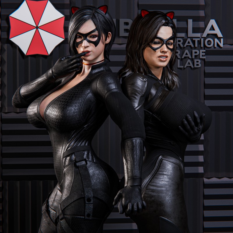 [MeHLabS] Cat Thieves - Miranda & Ada 3D Porn Comic