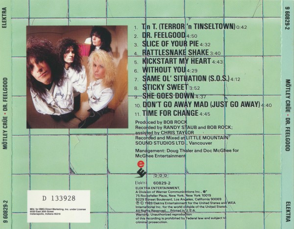 Motley Crue - Dr. Feelgood (1989) (Lossless + 320)