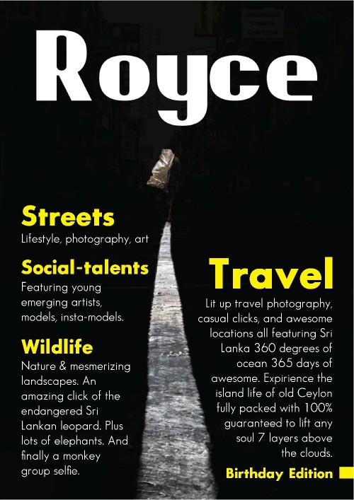 Royce Magazine Birthday Edition - 2026