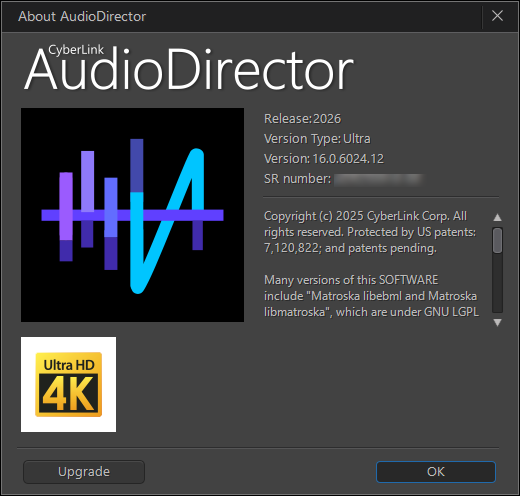 CyberLink AudioDirector Ultra 2026 v16.0.6024.12