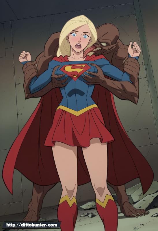 Ditto Seeker - Requested - Supergirl (DC Comics) Monster Horde Overwhelms Her Holes AI Porn