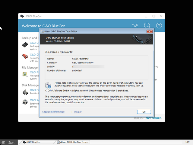 O&O BlueCon Tech Edition 23.0.14008 WinPE