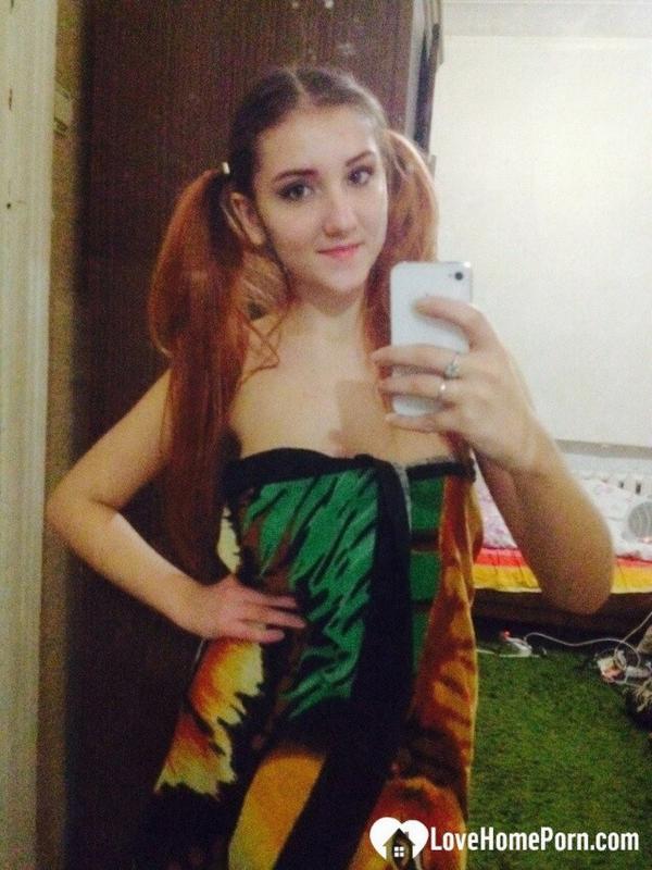 Lovely babe displaying her sexy lingerie collection
