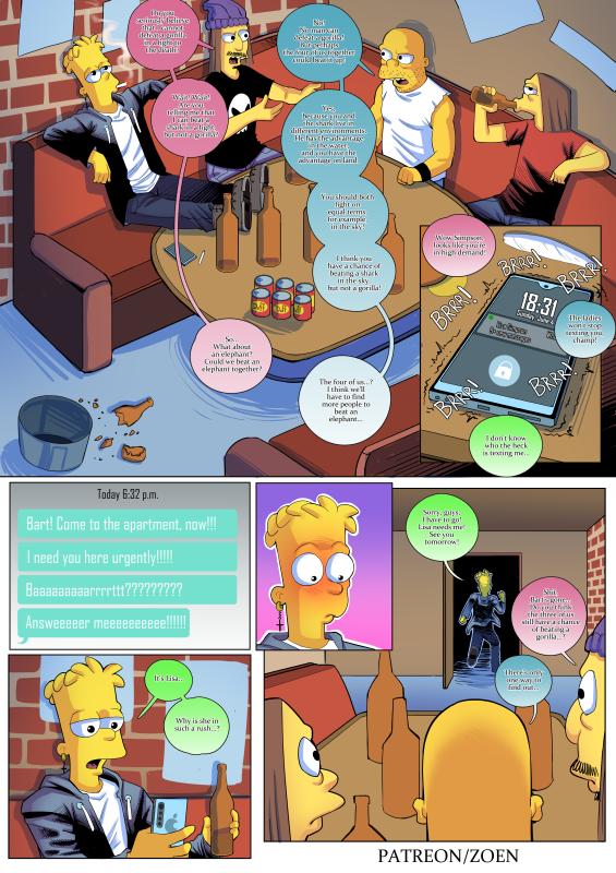 Zoen - The Simpsons - Chat With Lisa Porn Comics