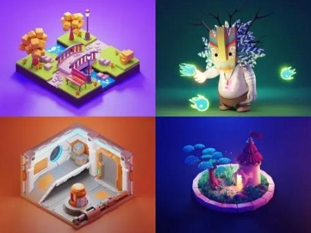 3D Characters and Illustrations in Blender 2.9