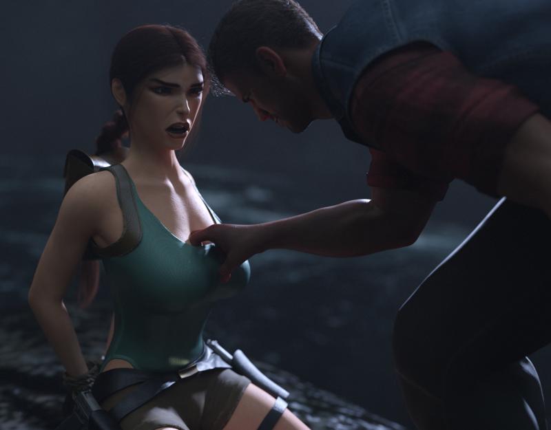 Albrid - Tomb Raider (1996) Tomb of Qualopec 3D Porn Comic