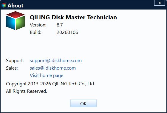 QILING Disk Master Technician 8.7 Build 20260106