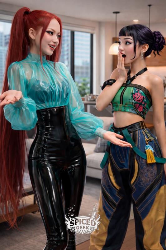 Spiced Geek - Corruption of the Hunters - Huntrix - Kpop Demon Hunters AI Porn