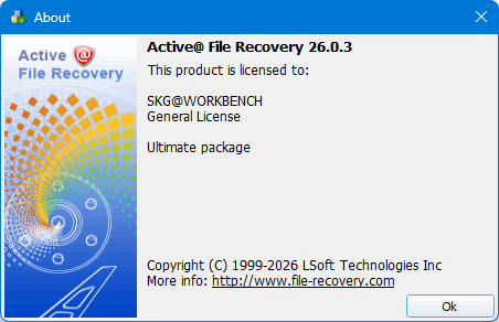 Active File Recovery 26.0.3