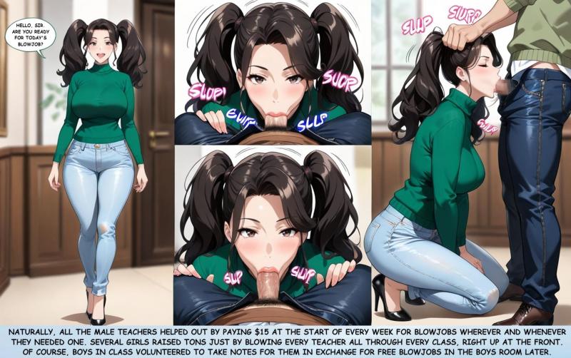 SexyClothedBJs - JoAnne & Holly's Year-Long $2 Blowjob Charity Drive 1 AI Porn