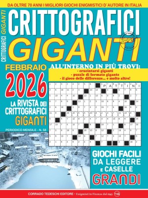 Crittografici Giganti N.58 - Febbraio 2026
