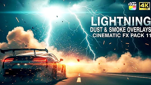 Videohive - Lightning Dust & Smoke Overlays � Cinematic FX Pack FCPX 61257088 - Apple Motion 5, Final Cut Pro X