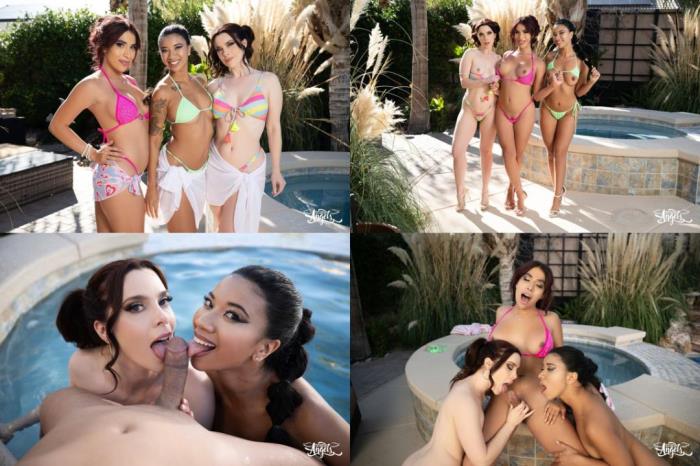 Avery Lust, Ameena Green, Nicole Emma Vaunt - Hot Tub Tryst [HD 720p]