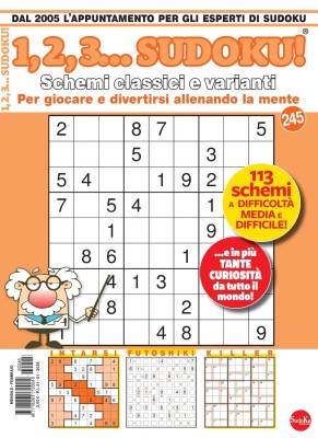 123 Sudoku N.245 - Febbraio 2026