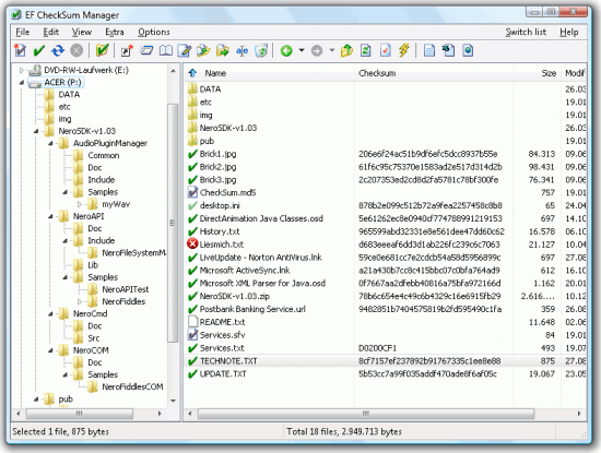 EF CheckSum Manager 26.01 Multilingual
