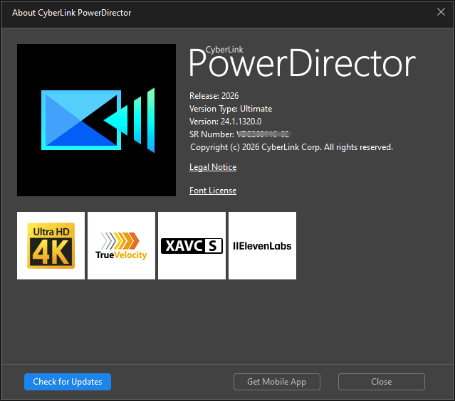 CyberLink PowerDirector Ultimate 2026 v24.1.1320.0