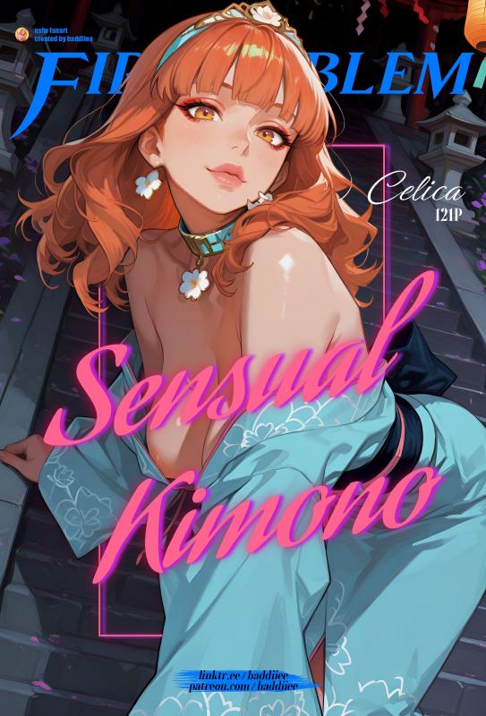 Baddiiee - Sensual Kimono Fire Emblem Celica AI-Generated Adult Art