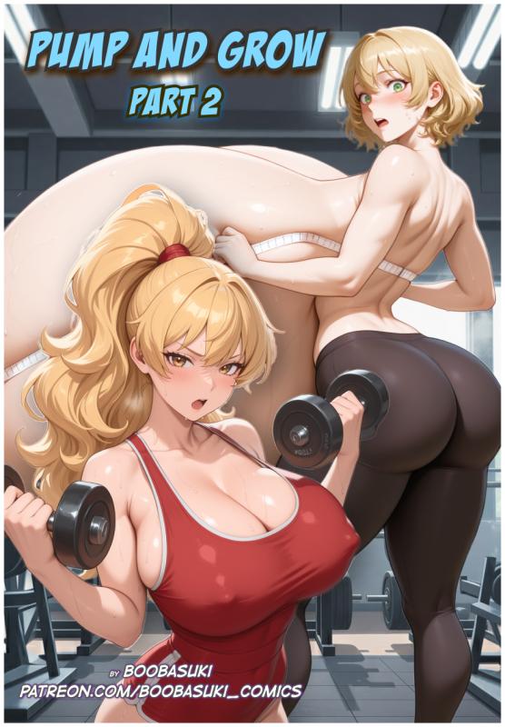 Boobasuki - Pump and Grow 2: Boob coach Porn Comics              / AI Porn