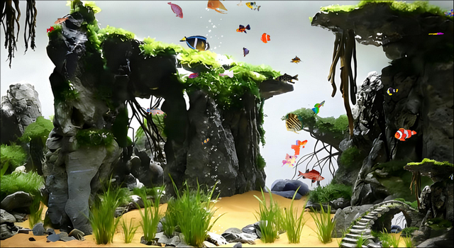 AI Aquarium Screensaver