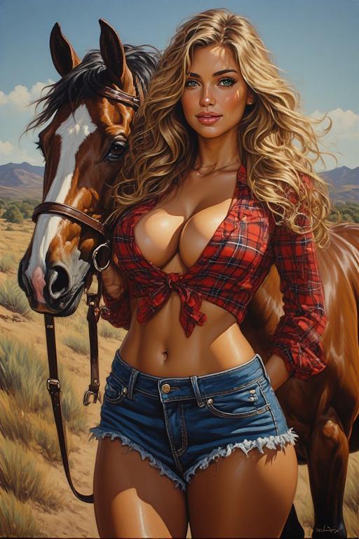 Stormbringer - Woman and her horse AI Porn