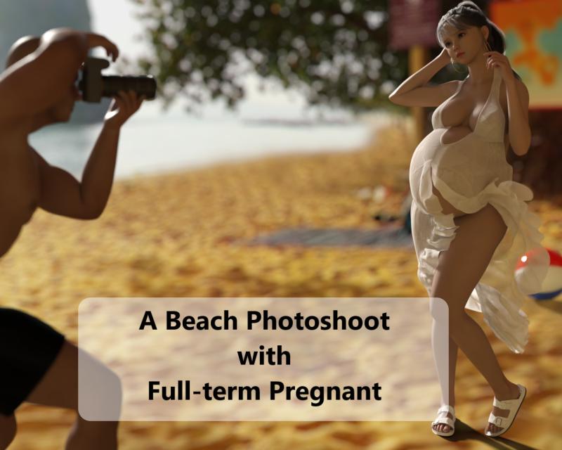 Preglover - Full-term pregnant photoshoot 3D Porn Comic