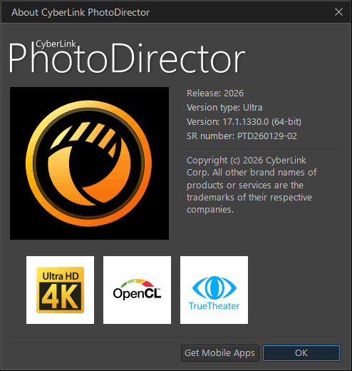 CyberLink PhotoDirector Ultra 2026 v17.1.1330.0