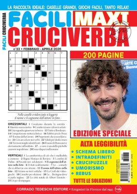 Facili Cruciverba N.33 - Febbraio-Aprile 2026