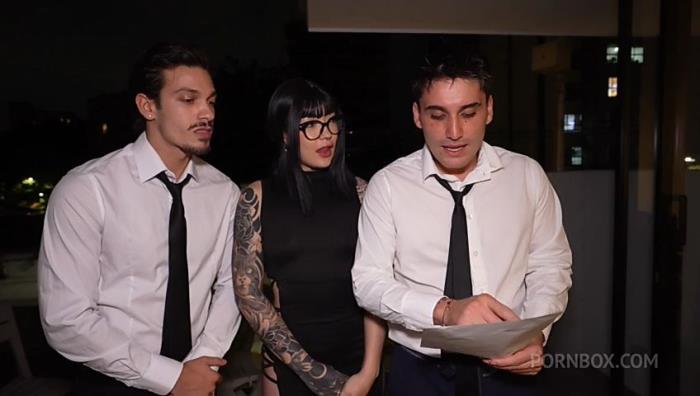 Aradiahell - Wild Threesome and Double Penetration with an 18yo Tattooed slut - Acadia Hell [SD 480p]