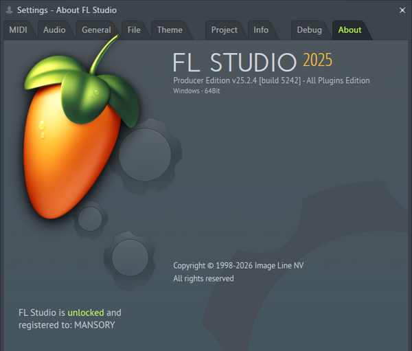 FL Studio Producer Edition v25.2.4 Build 5242 All Plugins Edition