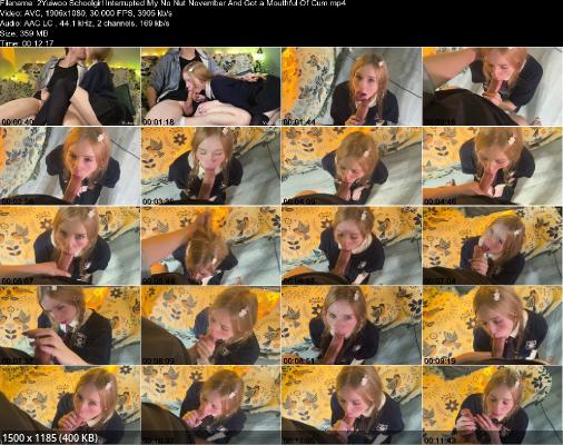 Yuiwoo Schoolgirl Interrupted My No Nut November And Got a Mouthful Of Cum FullHD 1080p